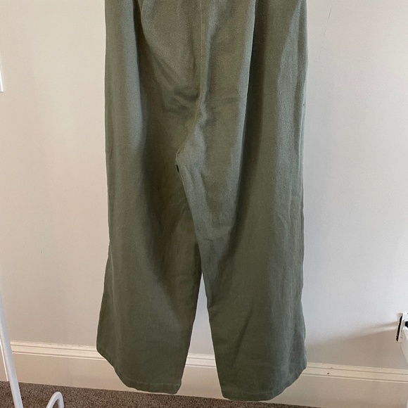 Oak + Fort Green Twill Wide Leg Pants - Picture 2 of 3